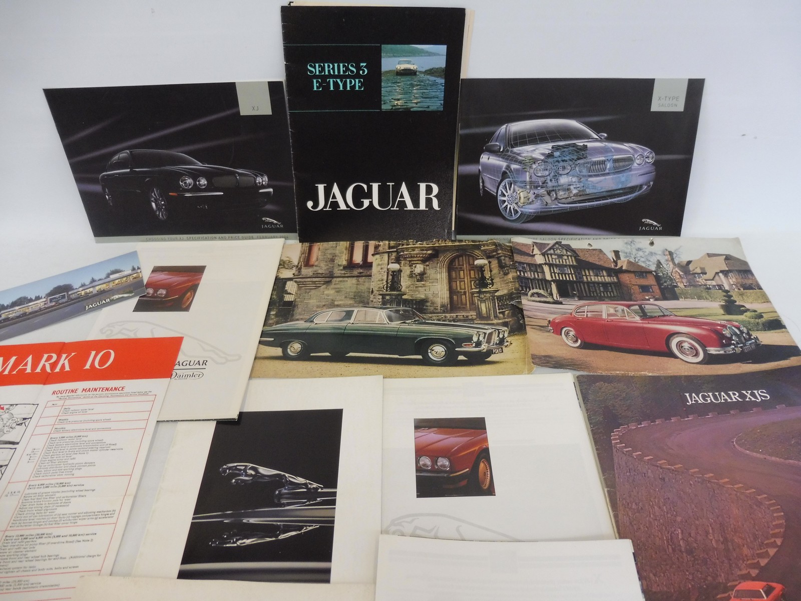 A quantity of Jaguar brochures including V12 E-Type, plus assorted other brochures and leaflets - Image 3 of 3