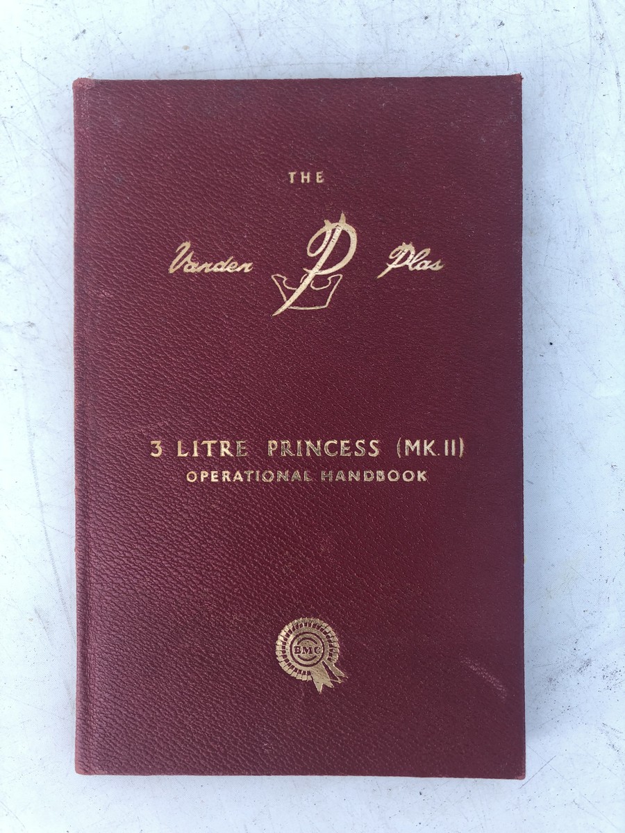 A BMC Vanden Plas 3 litre Princess (Mk. II) operational handbook, in good condition.