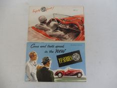 Two MG TF sales brochures, publication No. H & E 5422 and 53101.