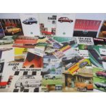 A quantity of Skoda brochures and leaflets etc.