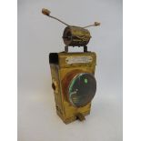 'Le Randonneur' Penny Farthing Hub Lamp - a tool room replica of a 19th Century 'ordinary' hub lamp,