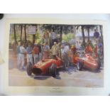 Il Leone - World Champion, a limited edition (1394/1500) print signed by Nigel Mansell and the