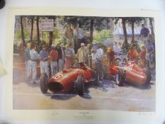 Il Leone - World Champion, a limited edition (1394/1500) print signed by Nigel Mansell and the