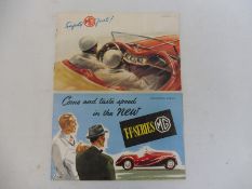Two MG TF sales brochures, publication No's 17548 and 53101.