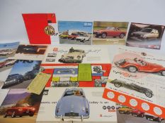 A quantity of MG car brochures including the TF and the MGA.