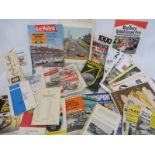 A box of general event programmes, sports car and F1 programmes etc.