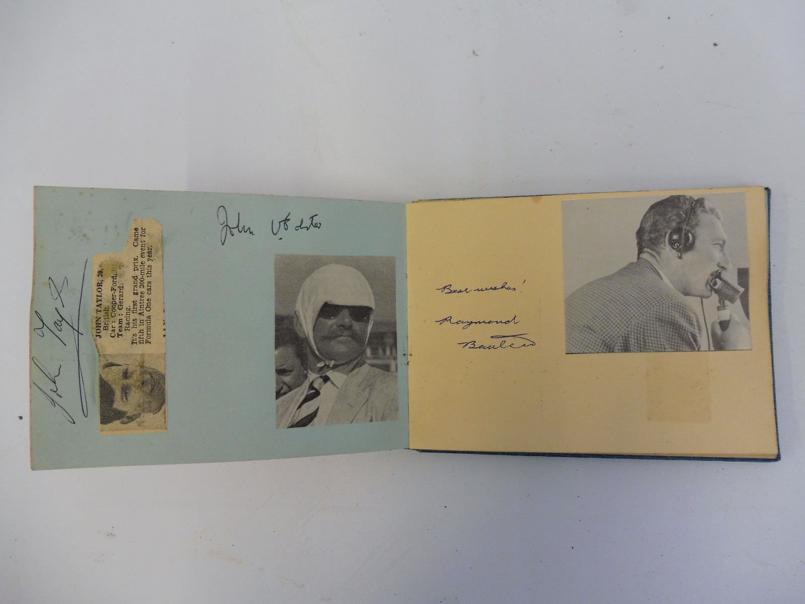 Two autograph albums containing an assortment of racing driver signatures including Jim Clark, - Image 7 of 12