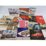 A quantity of Standard and Triumph brochures and leaflets etc.