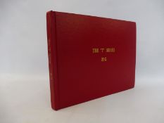 A rare MG T Series book edited by Richard L. Knudson with dedicated signature by the editor 'Best
