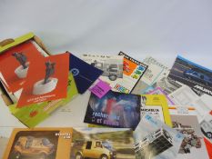 A box of mainly commercial vehicle brochures, leaflets etc.