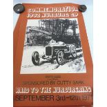 Eight posters commemorating the Frazer Nash Club 'raid' to the Nurburgring on September 3rd-12th