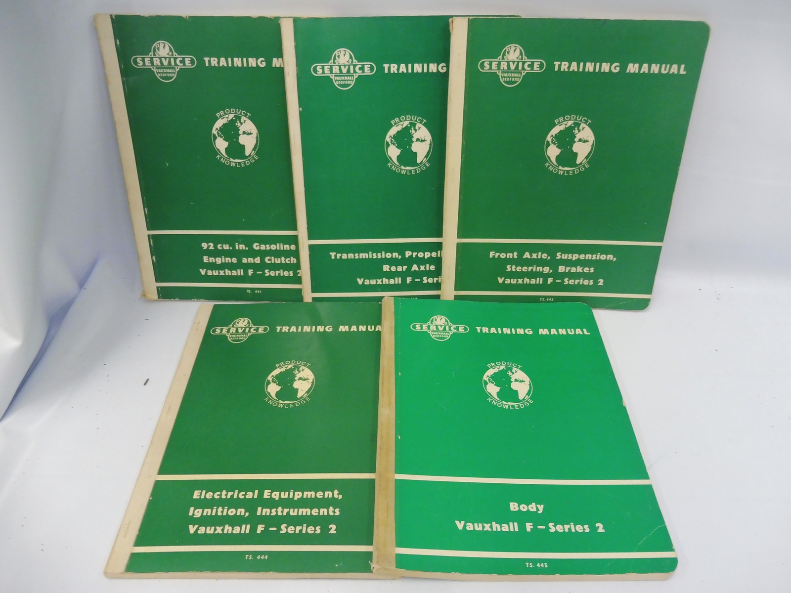 Five Vauxhall F-series training manuals.