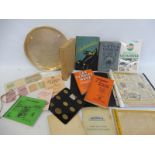 A box of mixed ephemera including a folio of French scooter/moped advertisements etc.