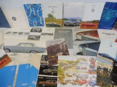 A quantity of Mercedes-Benz brochures, leaflets etc.