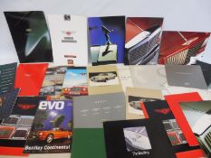 A quantity of Bentley brochures, leaflets etc.