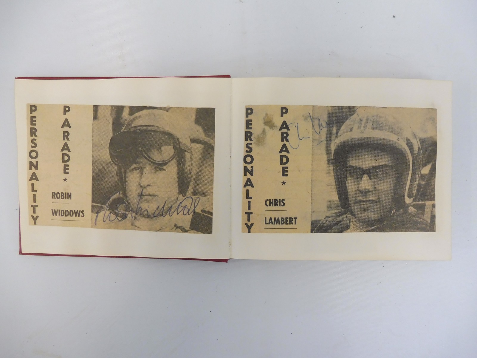 Two autograph albums containing an assortment of racing driver signatures including Jim Clark, - Image 12 of 12