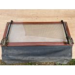 A mahogany framed windscreen for a Veteran/Edwardian car.