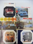 A collection of commercial vehicle brochures and and leaflets including the Commer, Imp, Seddon,