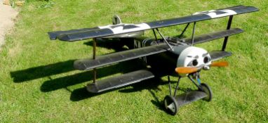 A large German WWI model tri-plane, by repute this was a working model produced for a film.