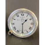 A Jaeger eight day car clock with side wind, to suit Vauxhall 30/98 or similar.