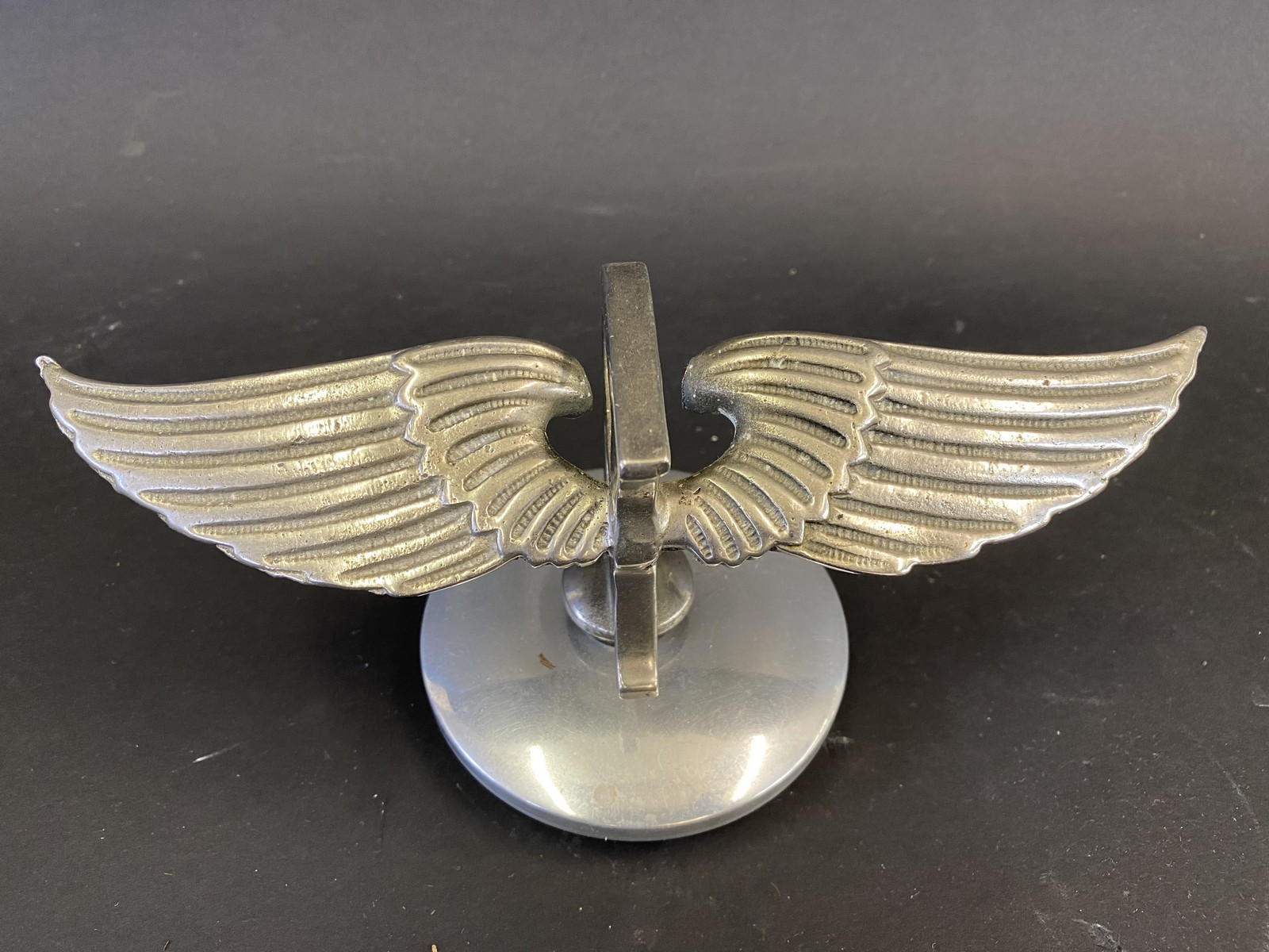 A 'Winged' Bentley 4.5 litre radiator mascot mounted on a reproduction cap. - Image 3 of 3