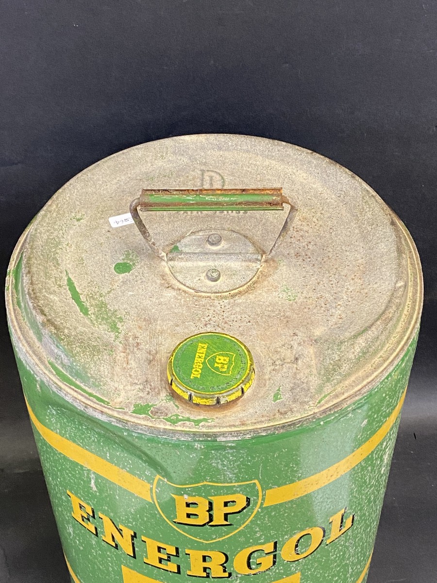 A BP Energol Motor Oil SAE 30 five gallon drum with original cap, in original condition. - Image 3 of 3