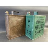 A Redline two gallon petrol can in very original condition by Valor, dated December 1927 plus a