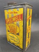 A Speedwell 'Running-in Compound' rectangular tin, quart size.