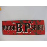 An early BP Motor Spirit rectangular enamel sign by Bruton of Palmers Green, 54 x 18".