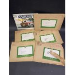 A selection of Castrol Achievements booklets in original envelopes of issue, some with chassis