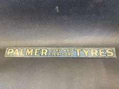 A Palmer Cord and Flexicord Tyres shelf strip of unusual blue colour.