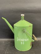 A five litre petroleum enamel kettle.