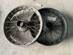 A pair of wire wheels.