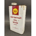 A Shell aeroshell oil W100 quart can.