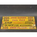 Five Dunlop shelf strips including Reddifix Cycle Patches.