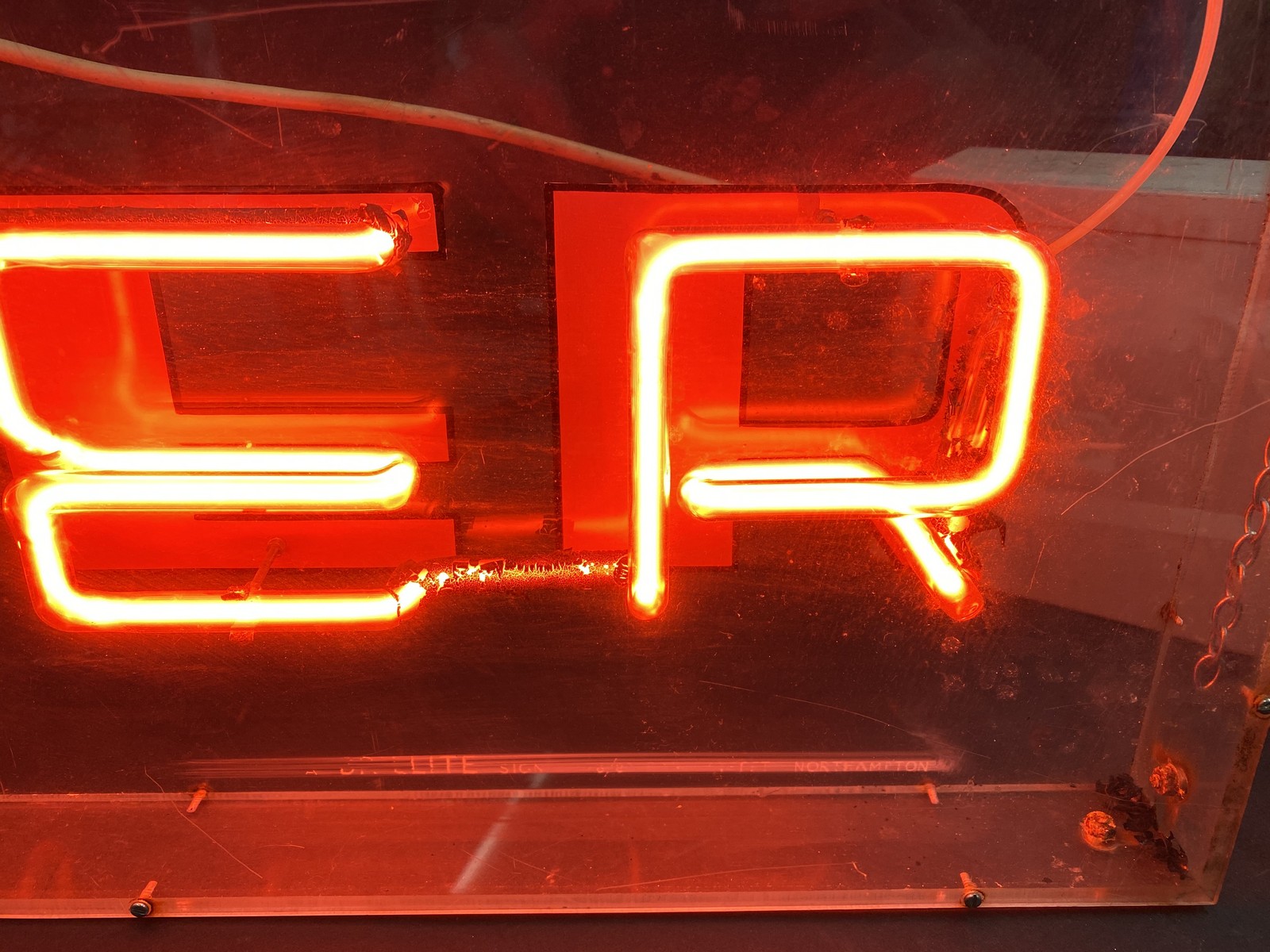 A Rover Brillite neon sign in good condtion, working at time of cataloguing, 35 x 11 3/4". - Image 2 of 3