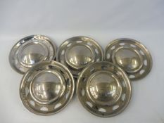 Five Mini hubcaps.