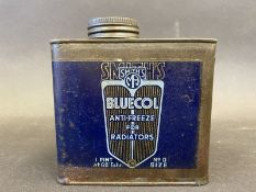 A Smith's Bluecol 'Anti-Freeze for Radiators' triangular one pint tin, unusual size.