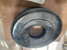 A quantity of aluminium wheel discs.