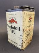 A Gargoyle Mobiloil 'BB' square can.