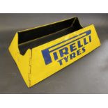 A Pirelli Tyres garage forecourt tyre advertising stand, 17 1/4 x 5".