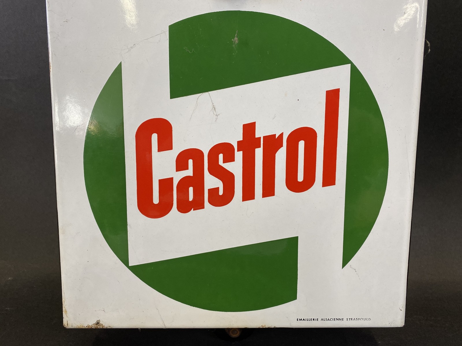 A French Castrol enamel thermometer in good condition, 9 x 30". - Image 3 of 4
