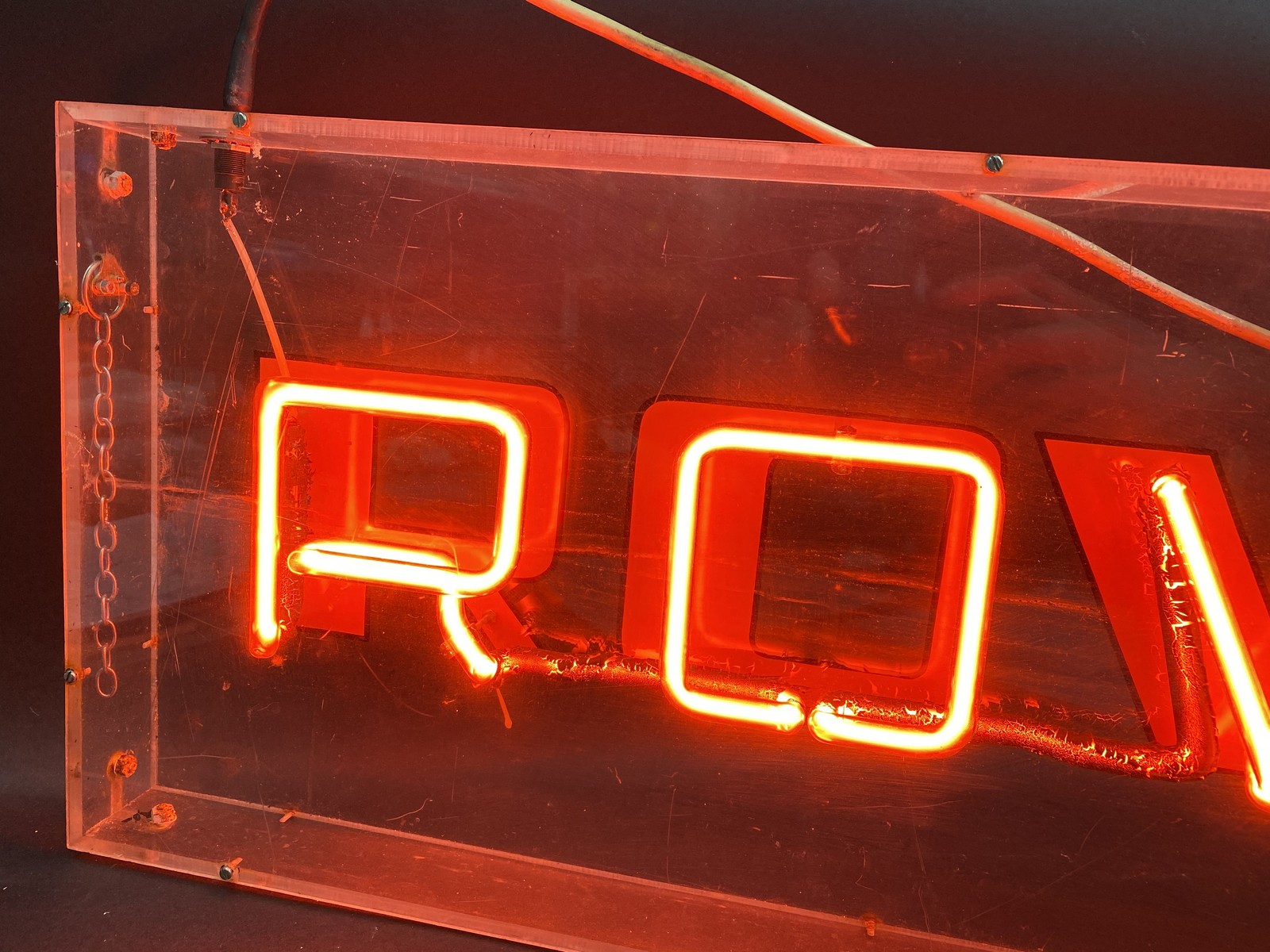 A Rover Brillite neon sign in good condtion, working at time of cataloguing, 35 x 11 3/4". - Image 3 of 3