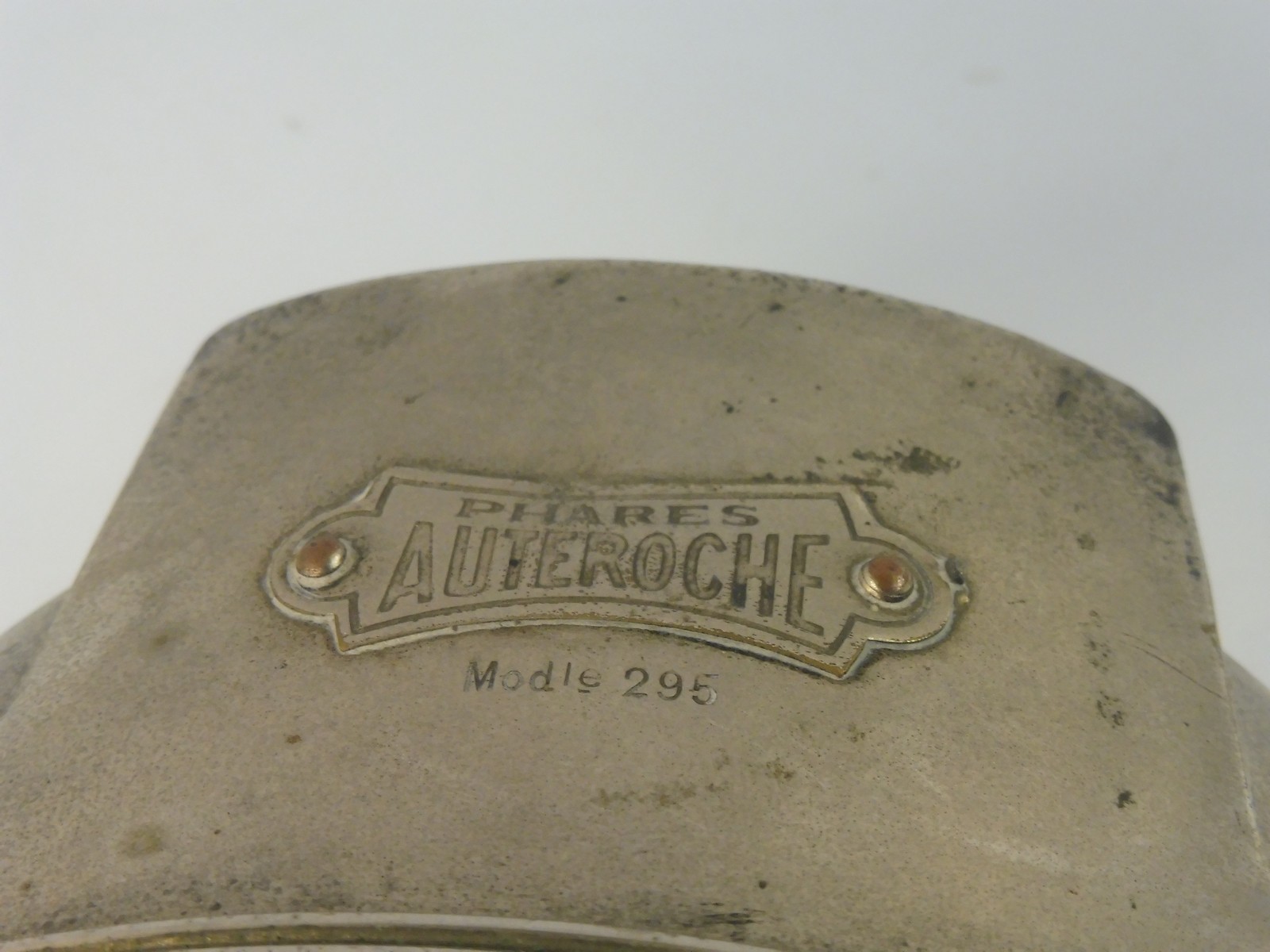 An early French nickel plated spot lamp marked Phares Auteroche Reflex. - Image 2 of 4