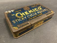 A 'Chemico' Sticky Cycle Patches rectangular tin.