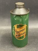 An unusual Wakefield Castraulic Brake Fluid quart can with paper label circa 1940s.