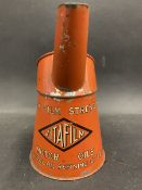 A Vitafilm Motor Oils pint measure in good condition, dated 1946.