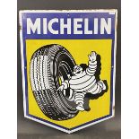 A small Michelin pictorial enamel sign in good condition, dated 1960, 12 1/4 x 16 1/2".