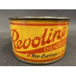 A Revoline oil and grease tin in good condition.