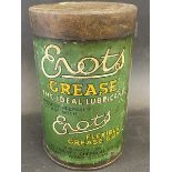 An Enots Grease cylindrical tin, for the Enots flexible grease gun.